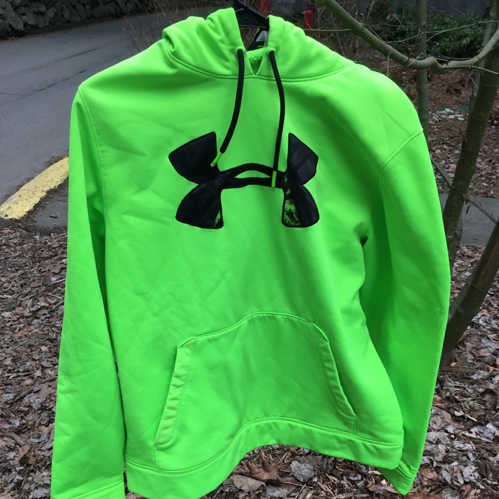 Lime Green Under Armor Hoodie